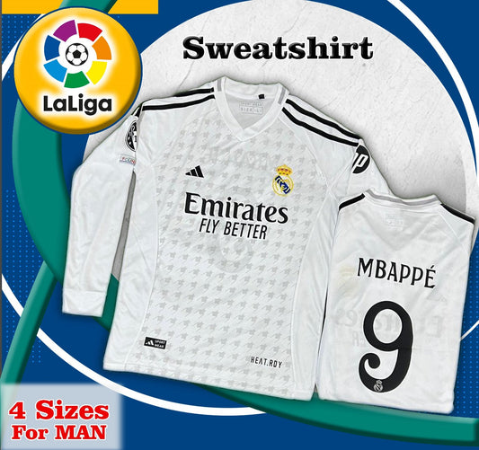Real Madrid home long sleeve jersey