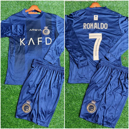 Ronaldo navy long sleeve kit