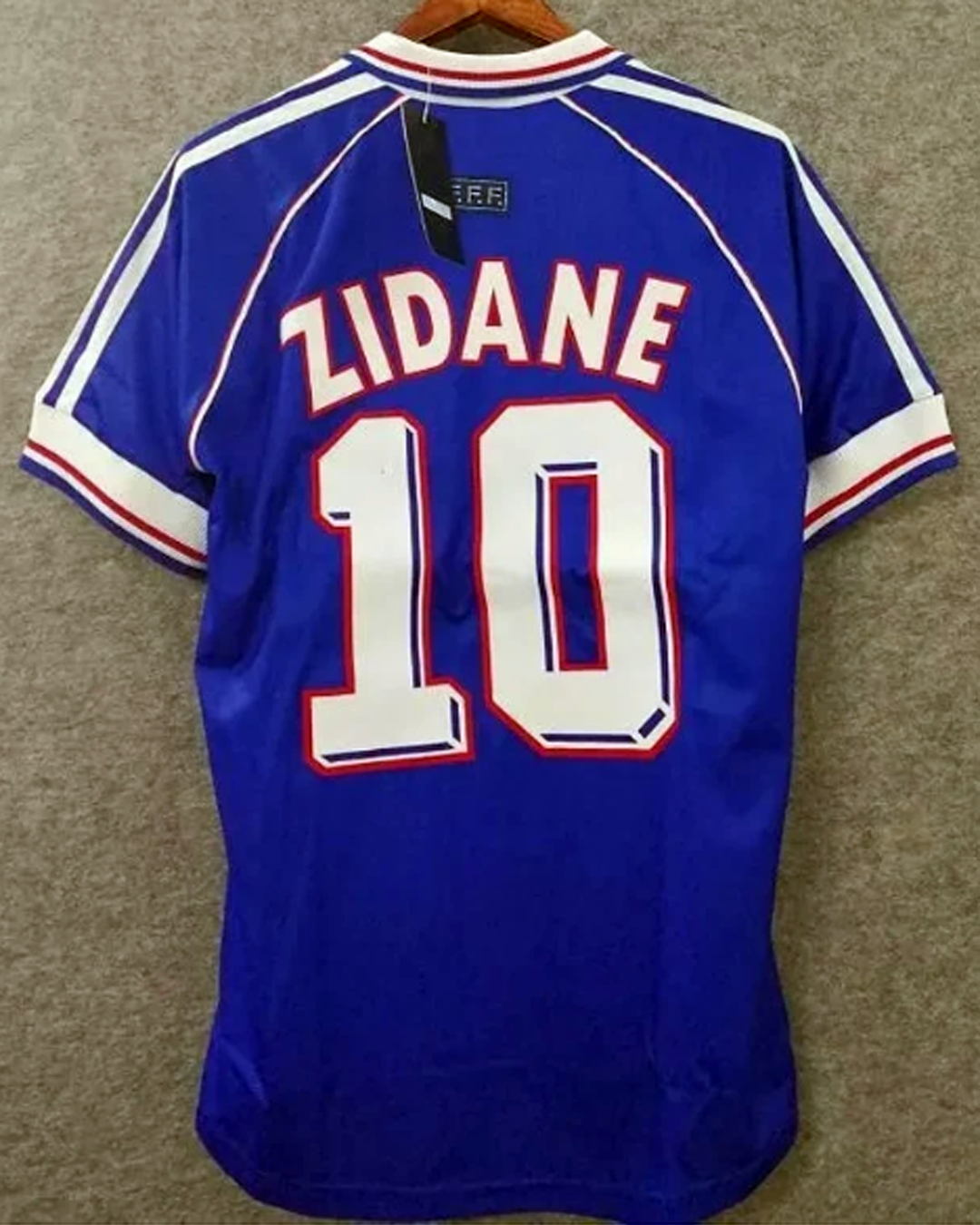 Zidane 10 France 98 retro jersey