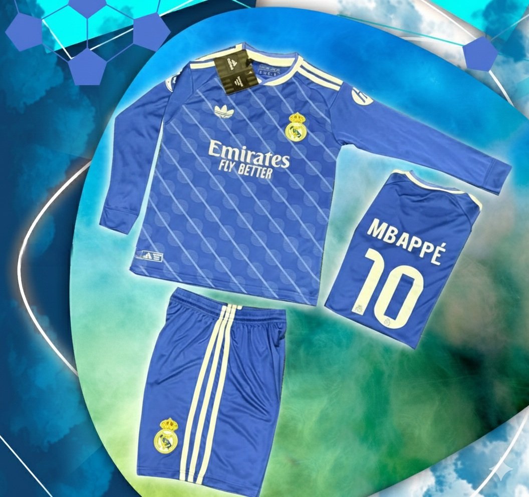 Real Madrid 25/26 third long sleeve kit