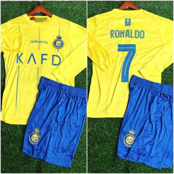 Ronaldo 23/24 yellow long sleeve kit